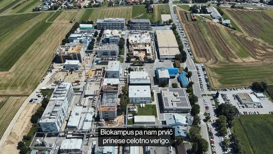 Biokampus v Mengšu iz zraka